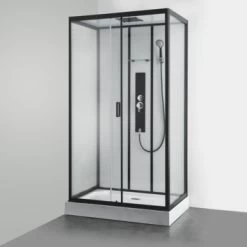 Allibert Douchecabine Uyuni Hoekmodel 80x120cm Zwart