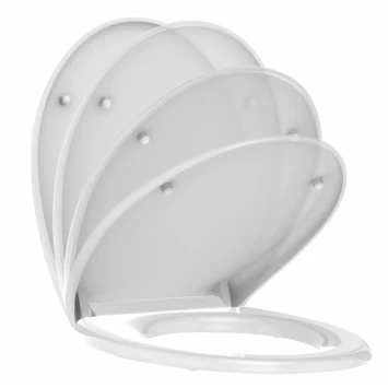 Allibert Lenti WC Bril Wit Met Softclose Kunststof 6 Allibert Lenti WC Bril Wit Met Softclose Kunststof - Afbeelding 6