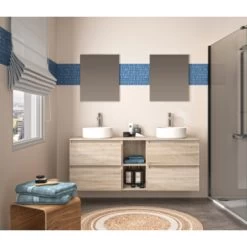 Allibert Gaya Badmeubelset 150cm Met Spiegels Eiken -Badkamer Meubelen Verkoop 123 52