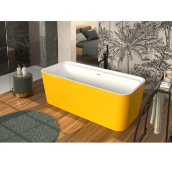 Allibert Bad Kolora Vrijstaand Geel Oker Mat 170x78 Cm 2 Allibert Bad Kolora Vrijstaand Geel Oker Mat 170x78 Cm - Afbeelding 2